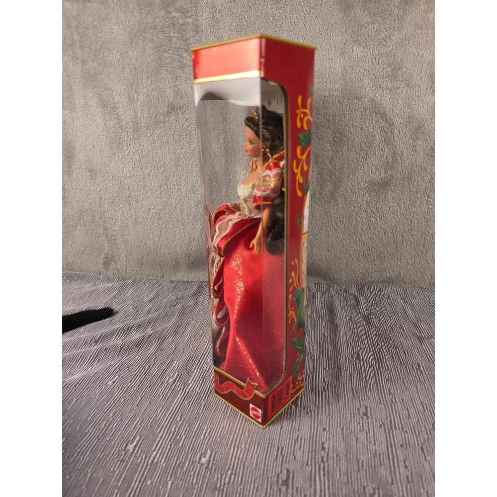 1997 Special Edition Happy Holidays Barbie 10th Anniversary Brunette Mattel